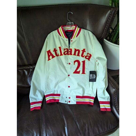 Roots of Fight Dominique Wilkins Atlanta #21 Stadium Jacket - Picture 1 of 3